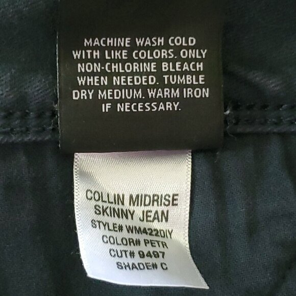 Hudson Collin Midrise Skinny Jean Sz 28 Dark Blue Shade C Flap Pockets - Picture 6 of 6